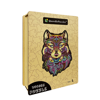 🔥LAST DAY 80% OFF-Brown Wolf Head Puzzle