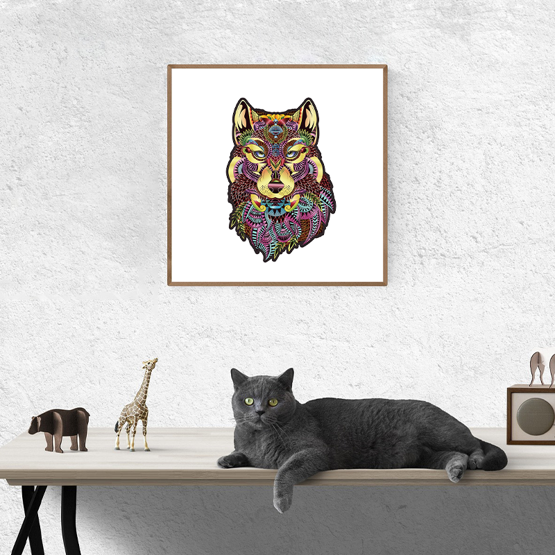 🔥LAST DAY 80% OFF-Brown Wolf Head Puzzle