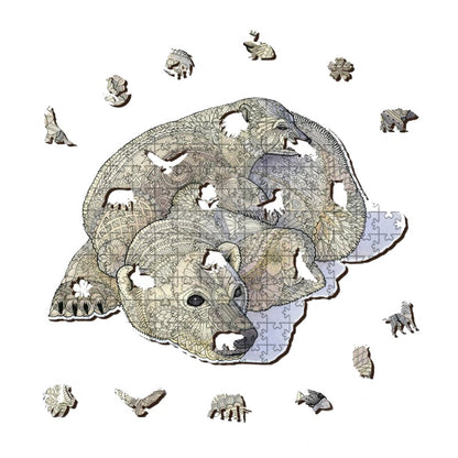 🔥LAST DAY 80% OFF-White Polar Bear Jigsaw Puzzle