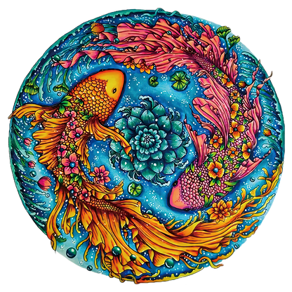 Double Fish Wooden Jigsaw Puzzle