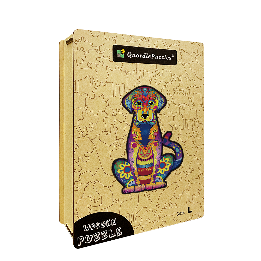 🔥LAST DAY 80% OFF-Labrador Wooden Puzzle