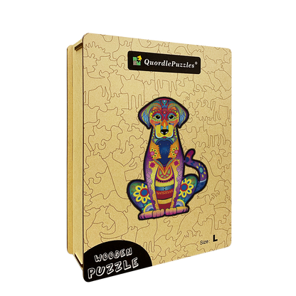 🔥LAST DAY 80% OFF-Labrador Wooden Puzzle