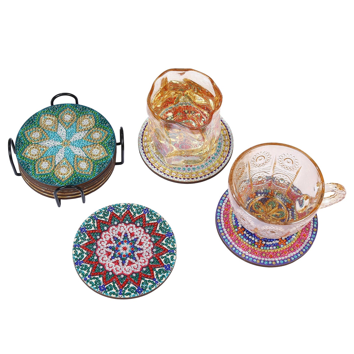 DIY Mandala C Diamond Painting Coasters