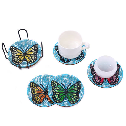 DIY Butterfly C Diamond Painting Coasters
