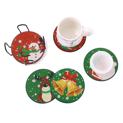 DIY Christmas D Diamond Painting Coasters