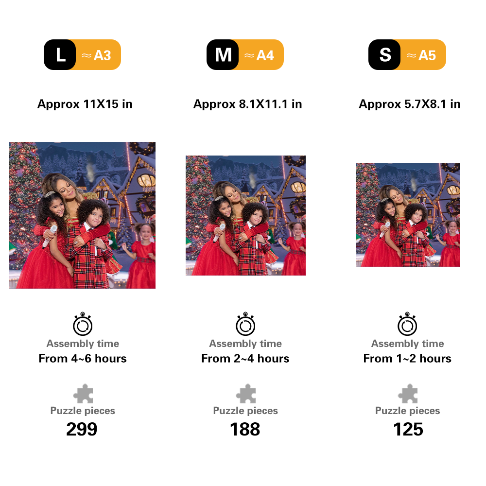 Personalized Photo Happy Family Wooden Puzzles