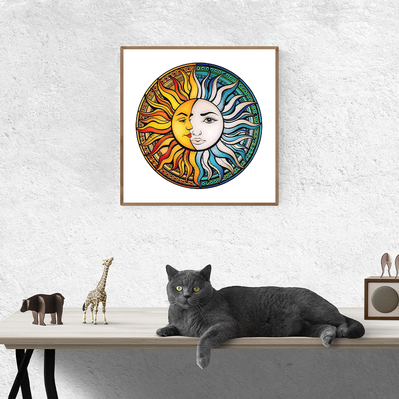 Moon and Sun Wooden Jigsaw Puzzle
