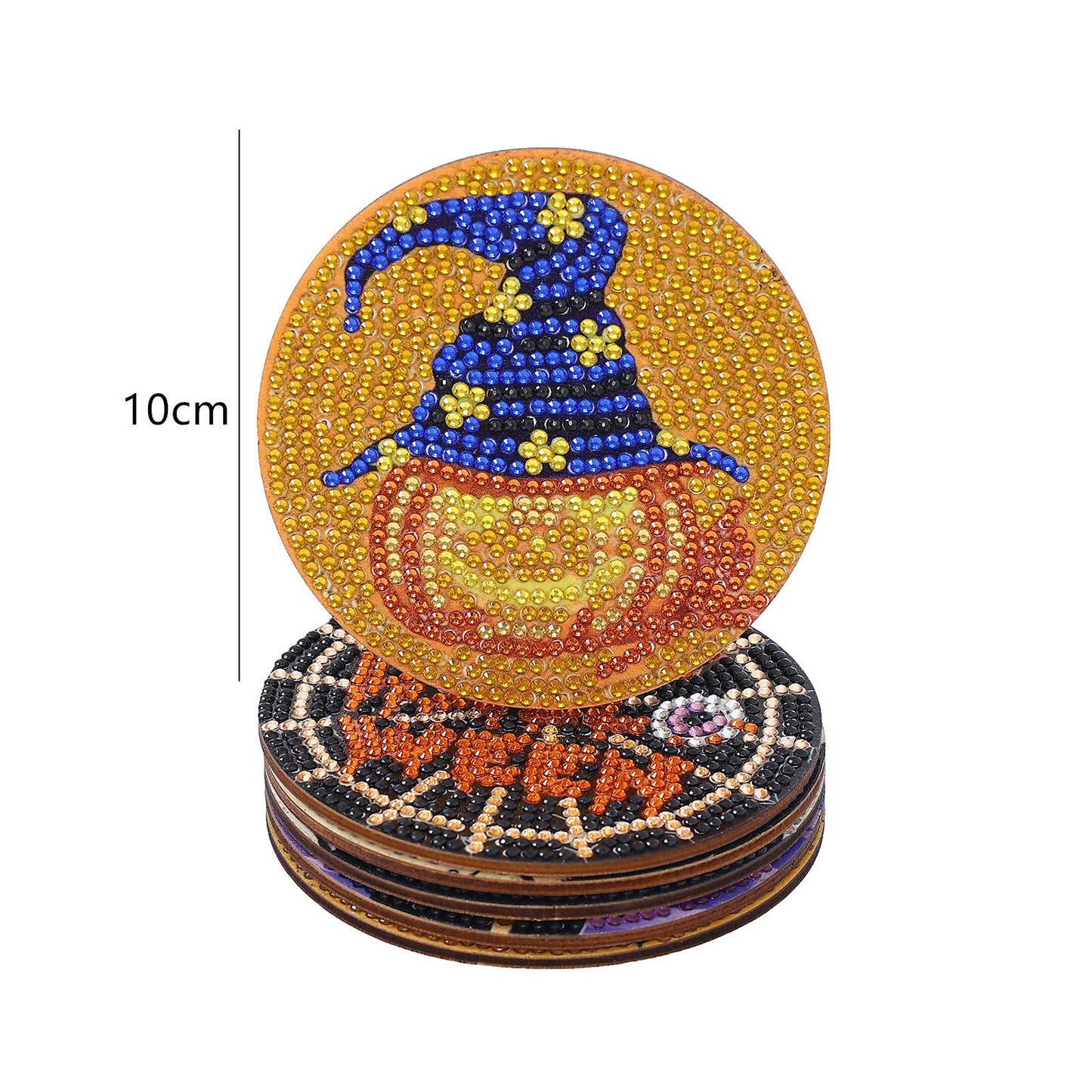 DIY Halloween B Diamond Painting Coasters