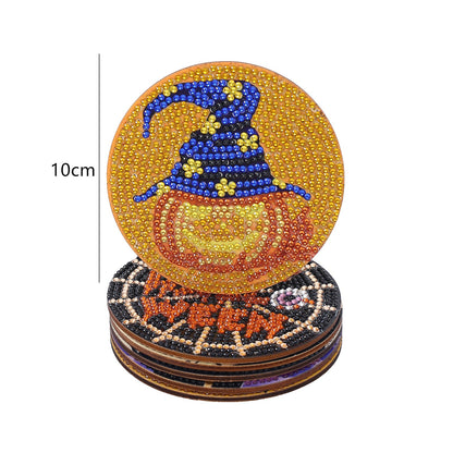 DIY Halloween B Diamond Painting Coasters