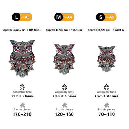 🔥LAST DAY 80% OFF-Colorful Owl Puzzle