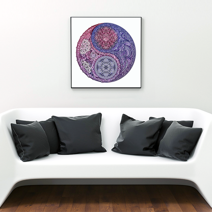Mandala Flower Wooden Jigsaw Puzzle
