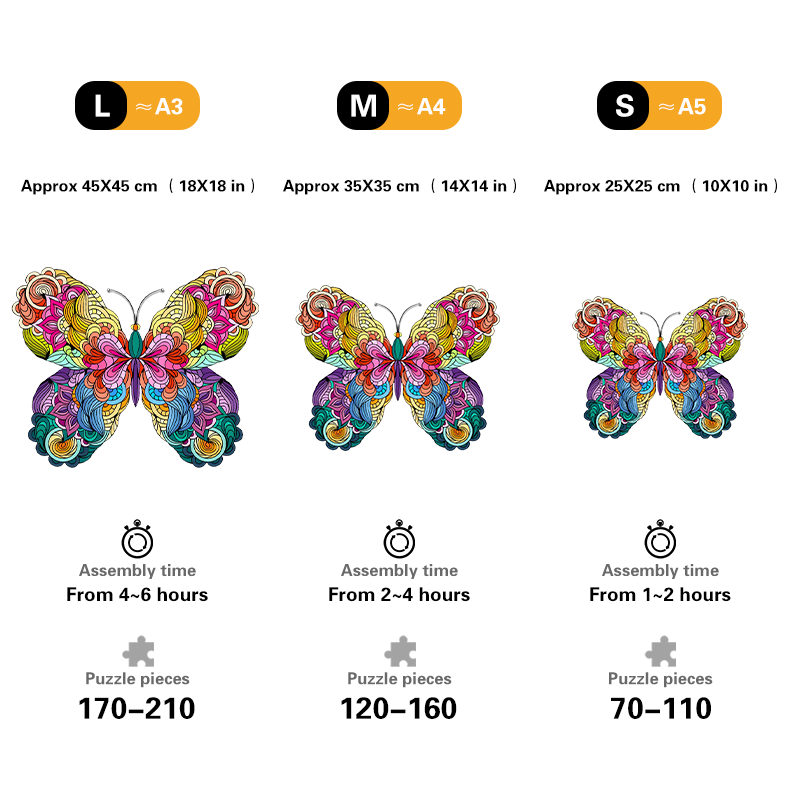 🔥LAST DAY 80% OFF-BUTTERFLY COLORFUL EDITION JIGSAW PUZZLE