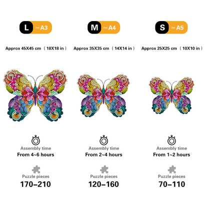🔥LAST DAY 80% OFF-BUTTERFLY COLORFUL EDITION JIGSAW PUZZLE