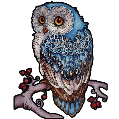 🔥LAST DAY 80% OFF-Blue Tailed Owl Jigsaw Puzzle
