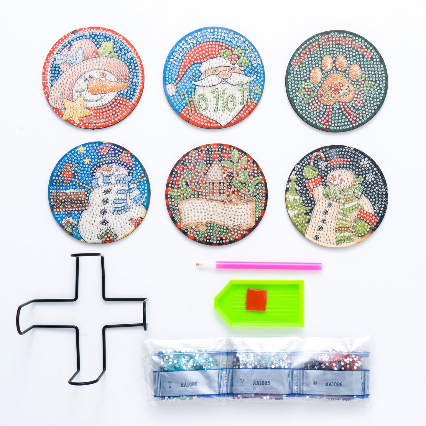 DIY Christmas C Diamond Painting Coasters