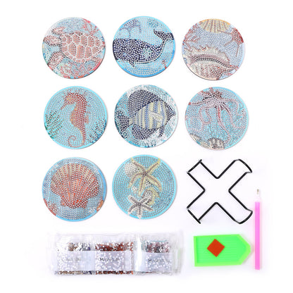 DIY Marine B Diamond Painting Coasters