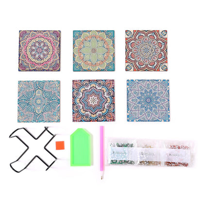 DIY Mandala G Diamond Painting Coasters