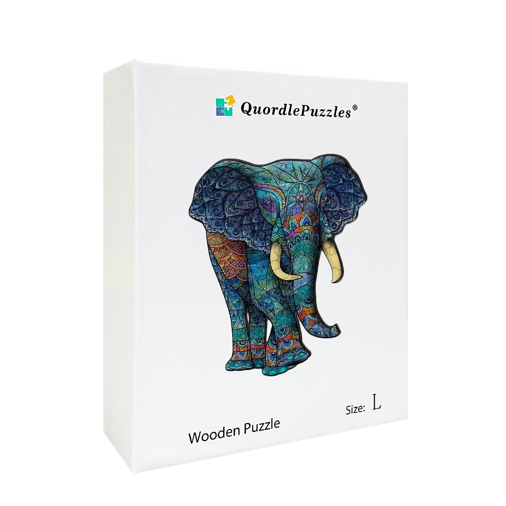 🔥LAST DAY 80% OFF-Colorful Elephant Jigsaw Puzzle