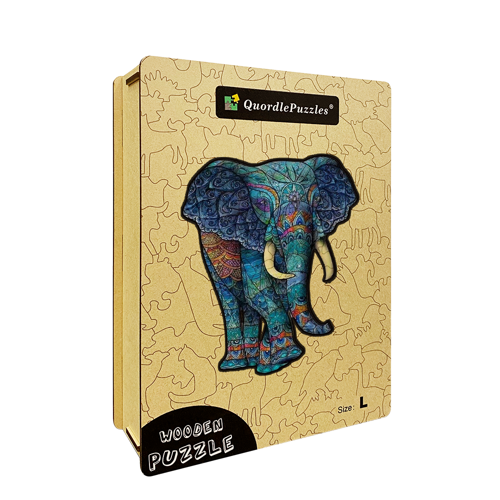 🔥LAST DAY 80% OFF-Colorful Elephant Jigsaw Puzzle