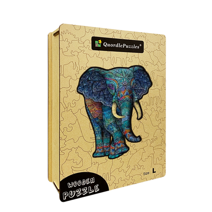 🔥LAST DAY 80% OFF-Colorful Elephant Jigsaw Puzzle