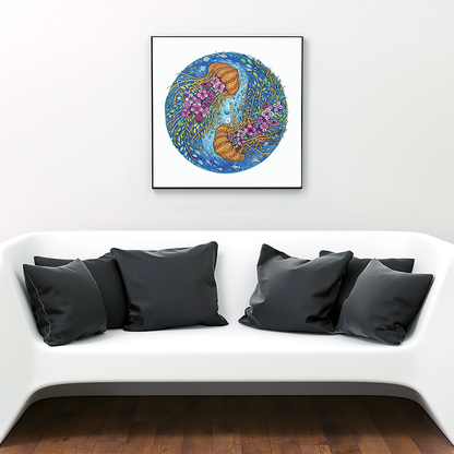 Twin Jellyfish Wooden Jigsaw Puzzle