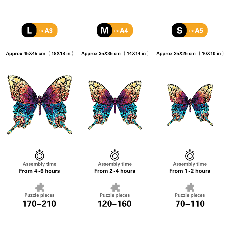 🔥LAST DAY 80% OFF-Colorful butterfly Jigsaw Puzzle