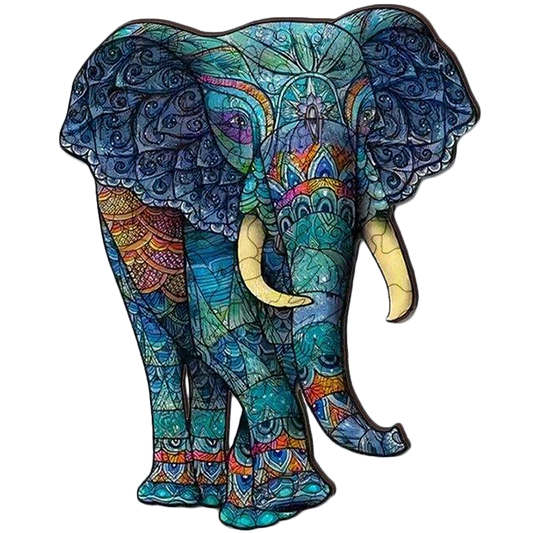 🔥LAST DAY 80% OFF-Colorful Elephant Jigsaw Puzzle