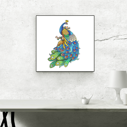 🔥Last Day 80% OFF-Blue Feather Peacock Jigsaw Puzzle