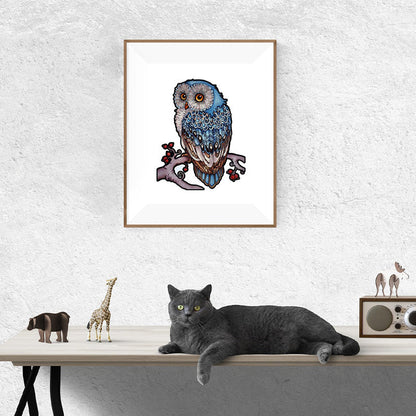 🔥LAST DAY 80% OFF-Blue Tailed Owl Jigsaw Puzzle
