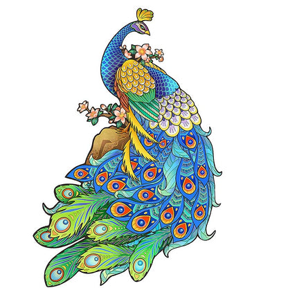🔥Last Day 80% OFF-Blue Feather Peacock Jigsaw Puzzle