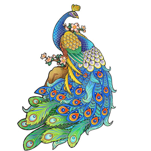 🔥Last Day 80% OFF-Blue Feather Peacock Jigsaw Puzzle