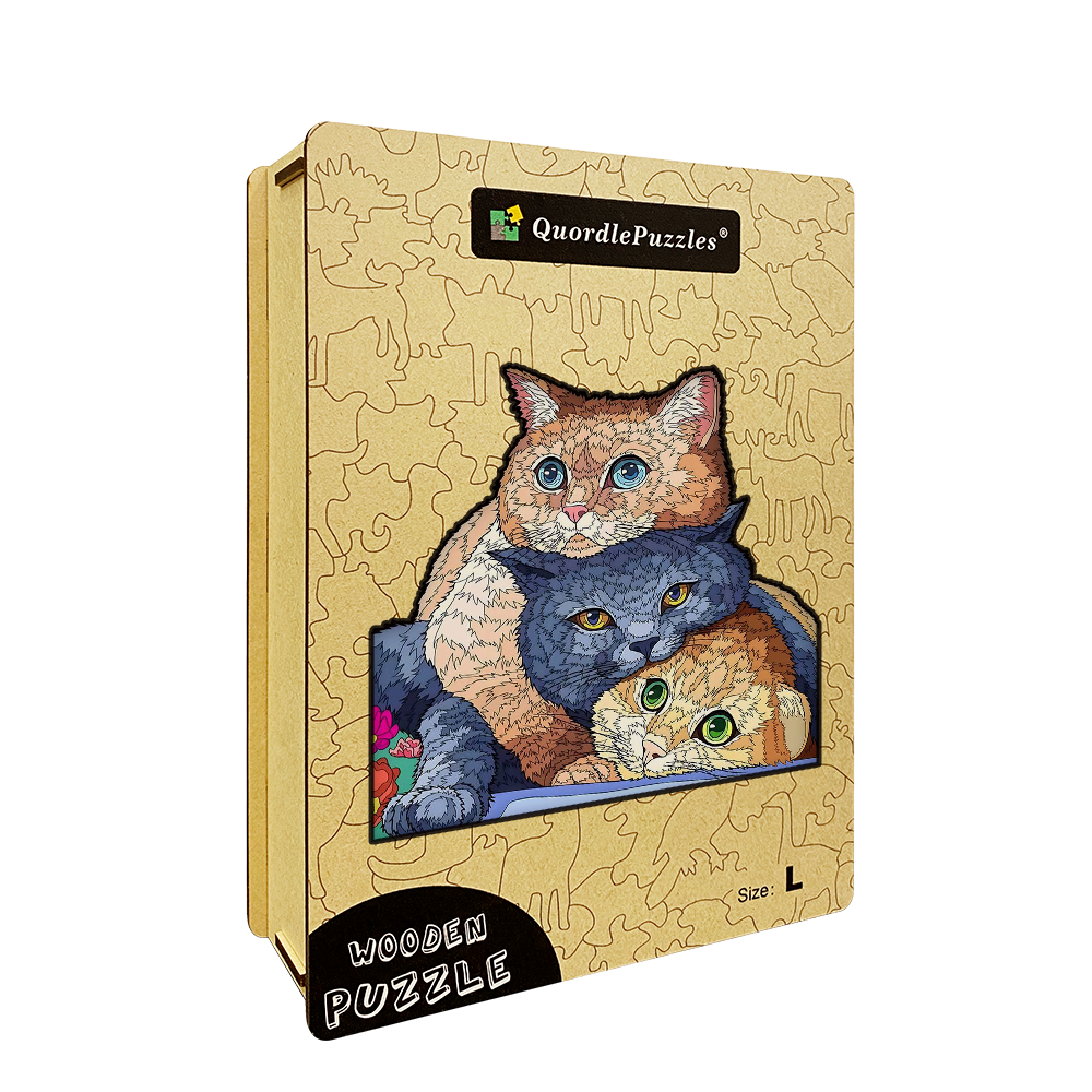 🔥LAST DAY 80% OFF-Three Cats Puzzle