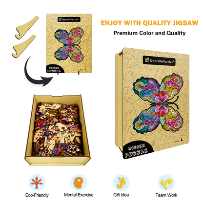 🔥LAST DAY 80% OFF-BUTTERFLY COLORFUL EDITION JIGSAW PUZZLE