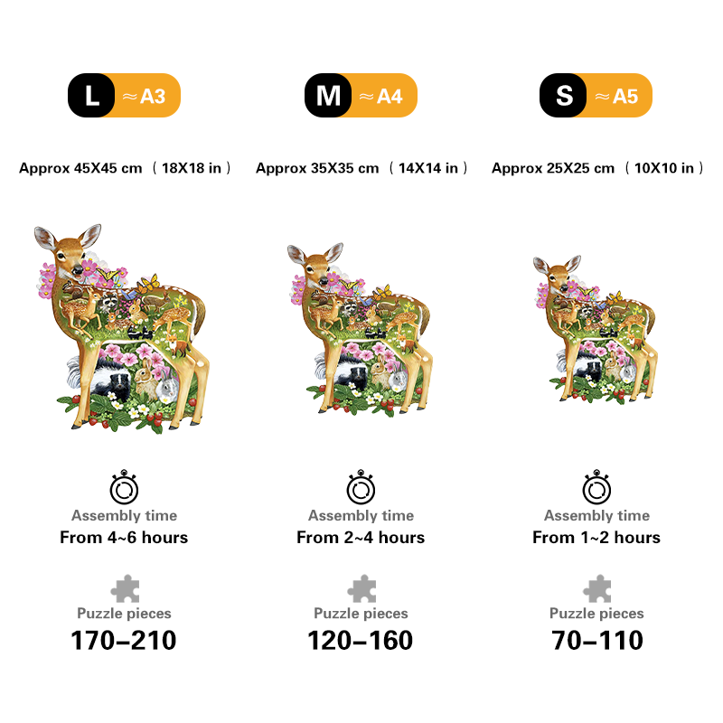 🔥LAST DAY 80% OFF-Sika Deer Home Puzzle