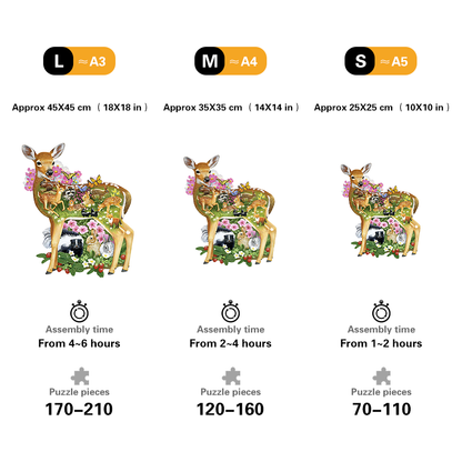 🔥LAST DAY 80% OFF-Sika Deer Home Puzzle