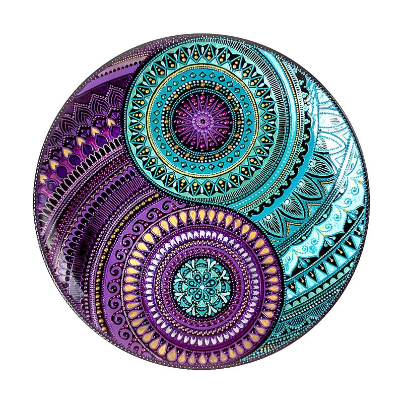 Cyan Ring Wooden Jigsaw Puzzle