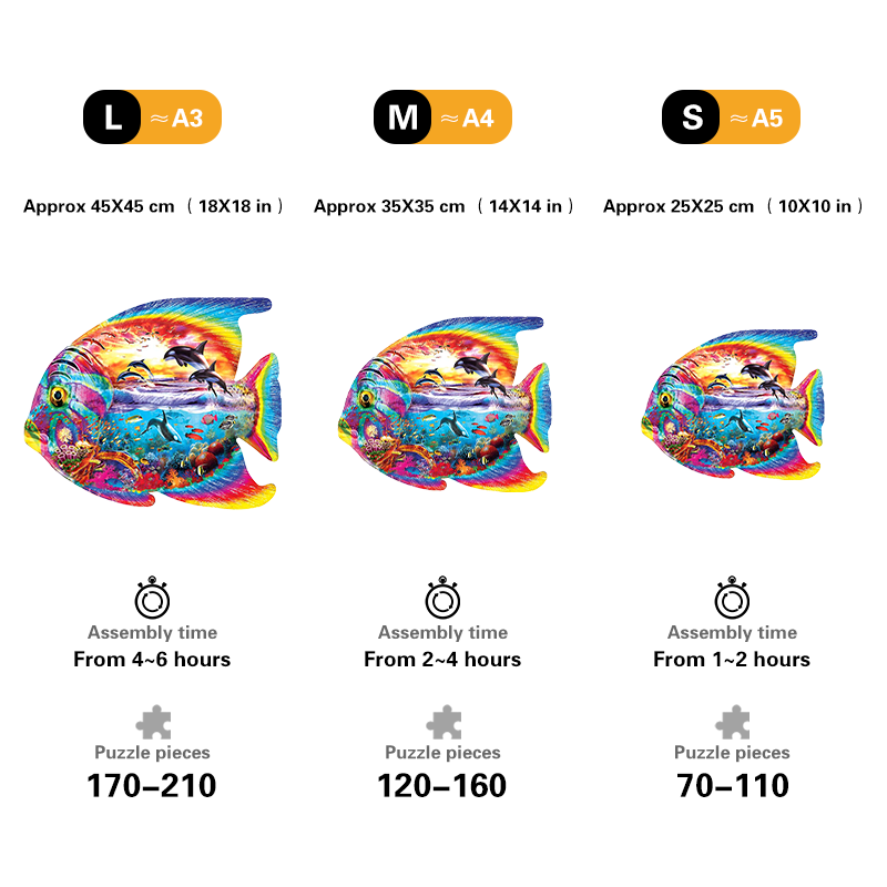 🔥Last Day 80% OFF-Rainbow Fish puzzle
