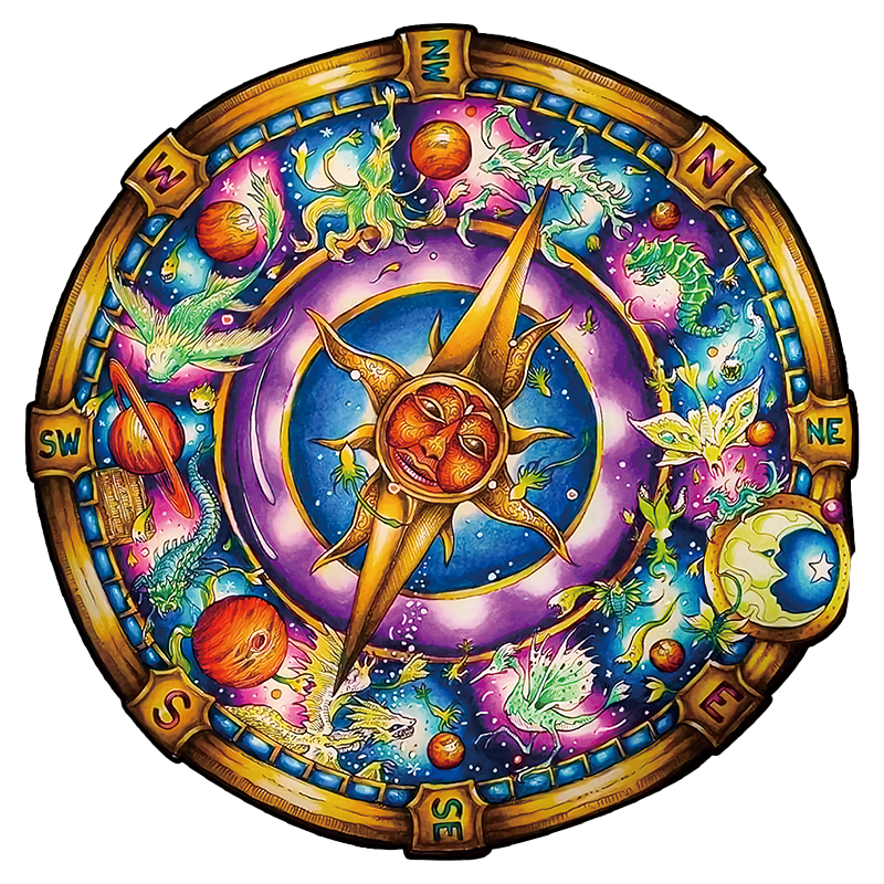 Compass Wooden Jigsaw Puzzle