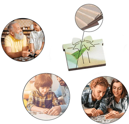 Upload photo custom wooden jigsaw puzzle