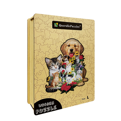🔥LAST DAY 80% OFF-Dog Cat Rabbit Jigsaw Puzzle