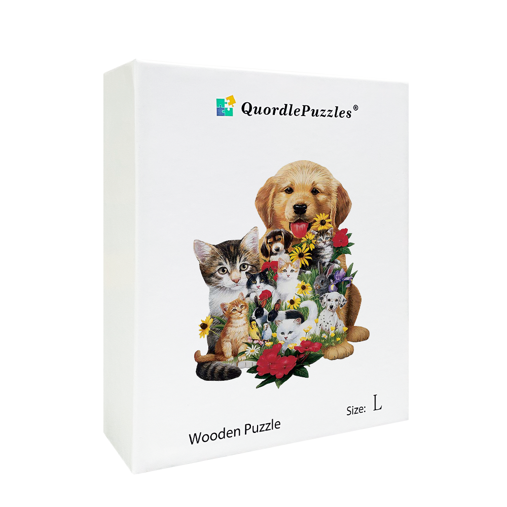 🔥LAST DAY 80% OFF-Dog Cat Rabbit Jigsaw Puzzle