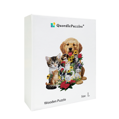🔥LAST DAY 80% OFF-Dog Cat Rabbit Jigsaw Puzzle