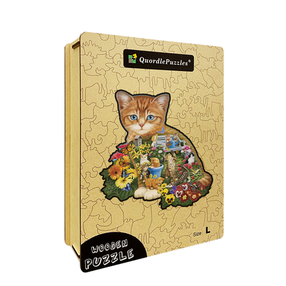 🔥LAST DAY 80% OFF-Garden Cat Jigsaw Puzzle