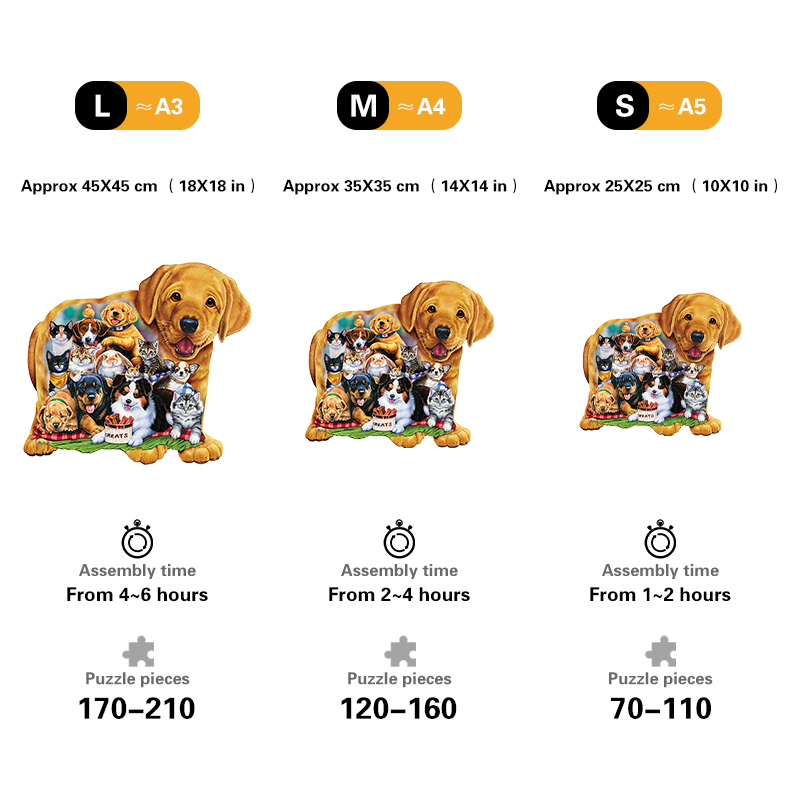 🔥LAST DAY 80% OFF-Dogs and Cats Jigsaw Puzzle