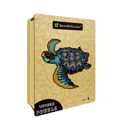 🔥LAST DAY 80% OFF-Traveling Turtle Wooden Jigsaw Puzzle