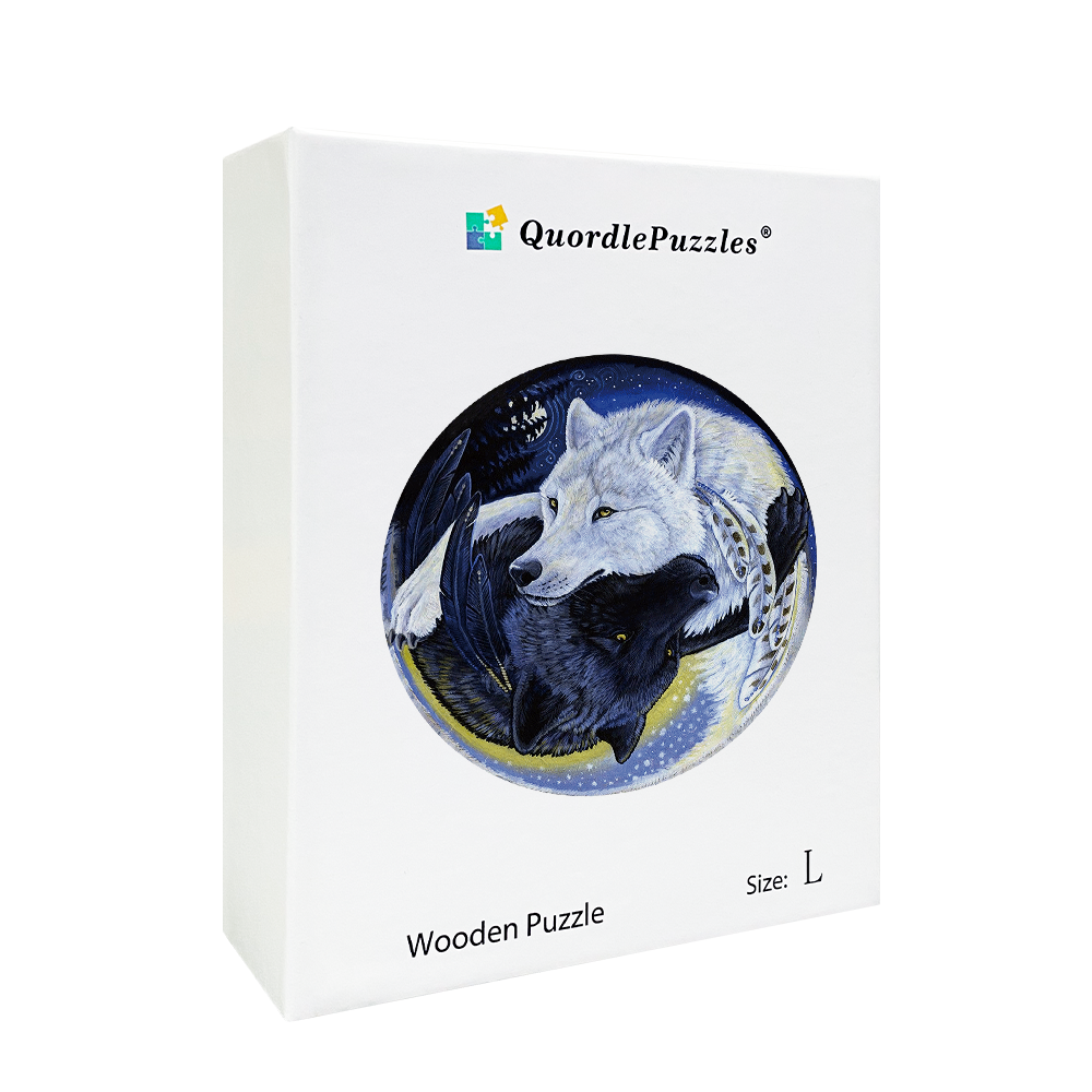 🔥Last Day 80% OFF-Black and White Wolf Puzzle