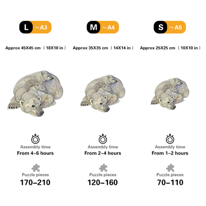 🔥LAST DAY 80% OFF-White Polar Bear Jigsaw Puzzle