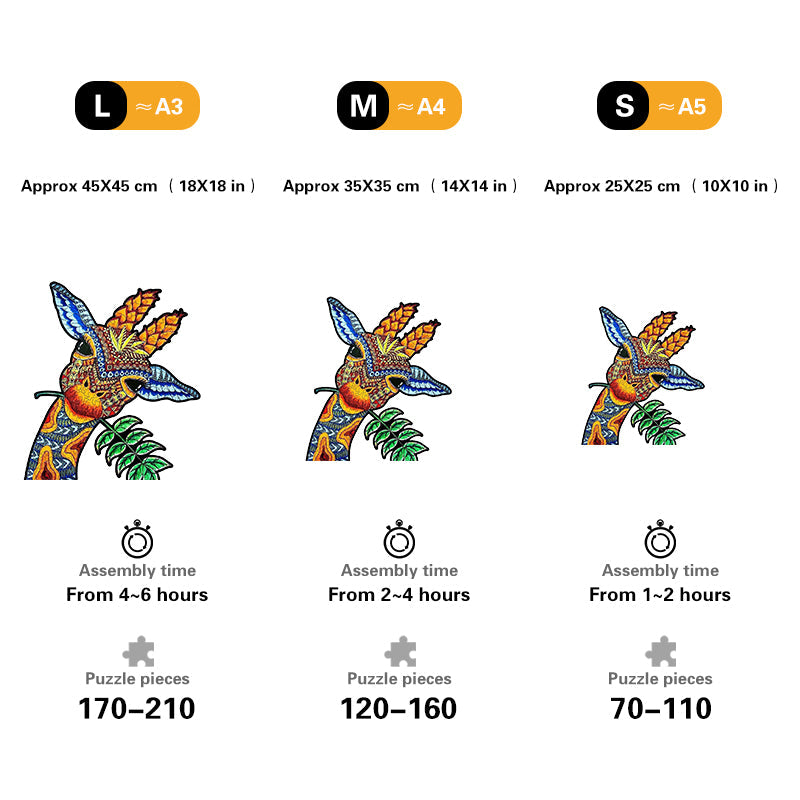 🔥Last Day 82% OFF-Curious Giraffe Jigsaw Puzzle