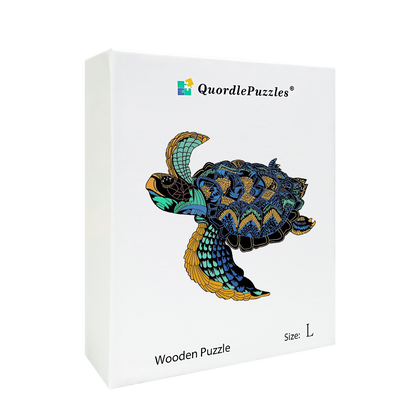 🔥LAST DAY 80% OFF-Traveling Turtle Wooden Jigsaw Puzzle
