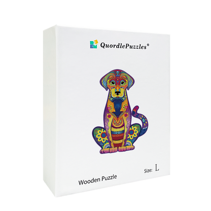 🔥LAST DAY 80% OFF-Labrador Wooden Puzzle